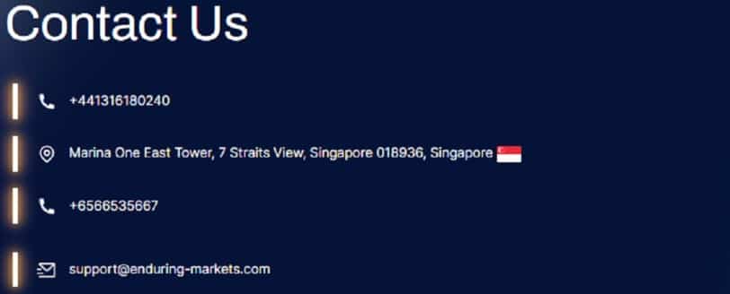 EnduringMarkets helpful support